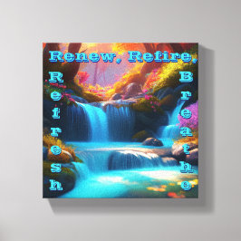 再火災を更新する呼吸を更新 キャンバスプリント