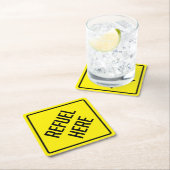 再燃ここ紙コースター スクエアペーパーコースター (インサイチュ)