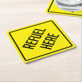 再燃ここ紙コースター スクエアペーパーコースター (アングル)