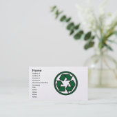 再環状の 名刺 (スタンド正面)