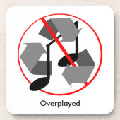 再生された再生音楽 コースター (正面)