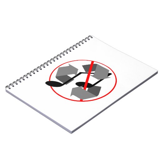 再生された再生音楽 ノートブック (左側)