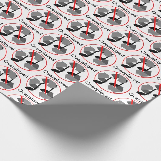 再生された再生音楽 ラッピングペーパー (角)