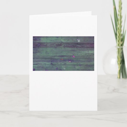 再生された木の板 カード (正面)