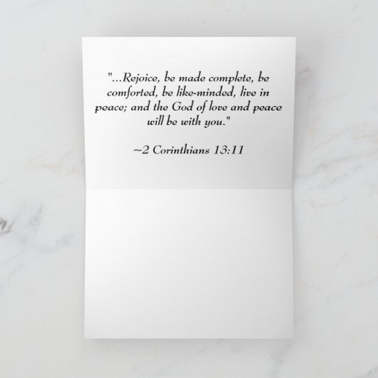 再生された花 カード (内部)