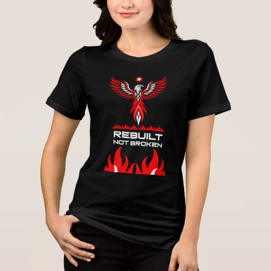 再生と強さのフェニックス トライブレンドTシャツ (正面)