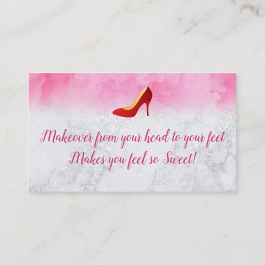 再生のスタイリストのサロンのスローガンの名刺 名刺 (裏面)