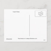 再生のヴィンテージのクリスマスの郵便はがき シーズンポストカード (裏面)