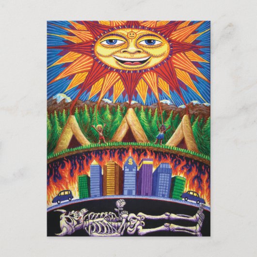 再生の死 ポストカード (正面)