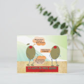 再生まれ度オリーブ ポストカード (スタンド正面)