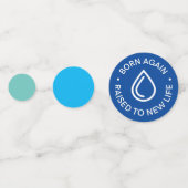 再生まれ度バプテスマ表紙吹雪 コンフェッティ (正面)