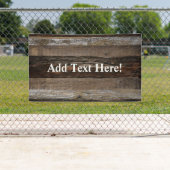 再生ウッドバ素朴ンボードヴィンテージウッド 横断幕 (インサイチュ)