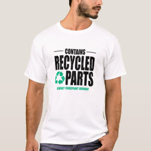 再生カスタム部品移植ライトを含む Tシャツ
