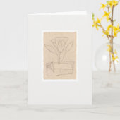 再生カード カード (黄色い花)