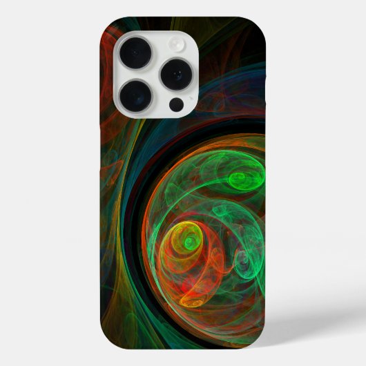 再生グリーン抽象芸術アート Case-Mate iPhoneケース (裏面)