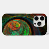 再生グリーン抽象芸術アート Case-Mate iPhoneケース (裏面 (横))