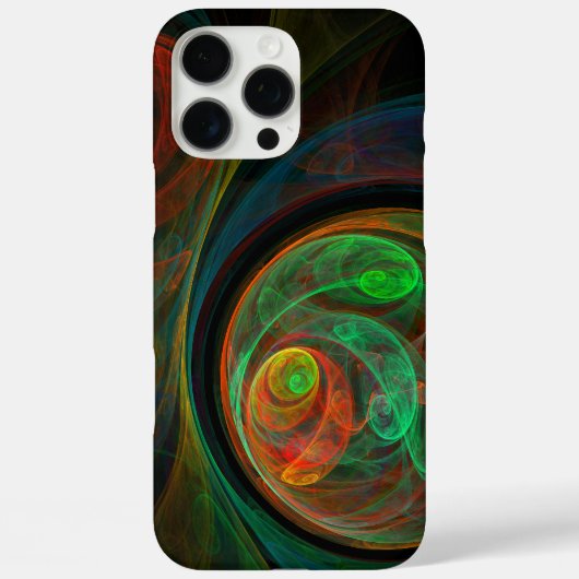 再生グリーン抽象芸術アート Case-Mate iPhoneケース (裏面)