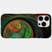 再生グリーン抽象芸術アート Case-Mate iPhoneケース (裏面 (横))