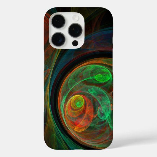 再生グリーン抽象芸術アート Case-Mate iPhoneケース (裏面)
