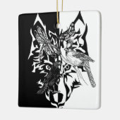 再生セラミックオーナメント用の動物ガイド セラミックオーナメント (左)