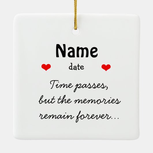 再生セラミックオーナメント用の動物ガイド セラミックオーナメント (裏面)