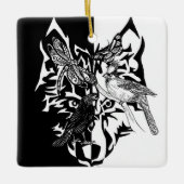 再生セラミックオーナメント用の動物ガイド セラミックオーナメント (正面)