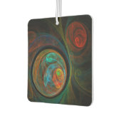 再生ブルー抽象芸術アート カーエアーフレッシュナー (左)