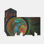 再生ブルー抽象芸術アート フェイバーボックス (折り畳みなし)