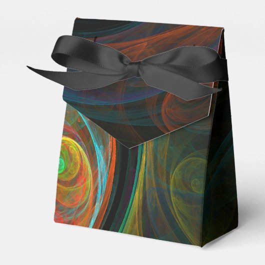 再生ブルー抽象芸術アート フェイバーボックス (正面サイド)