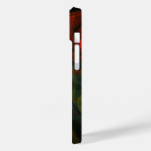 再生ブルー抽象芸術アート Case-Mate iPhoneケース (裏面 / 左)