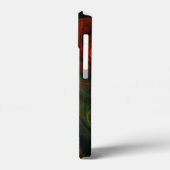 再生ブルー抽象芸術アート Case-Mate iPhoneケース (裏面 / 左)