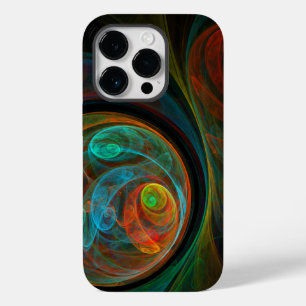 再生ブルー抽象芸術アート Case-Mate iPhone 14 PROケース
