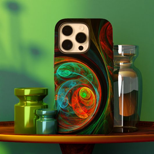 再生ブルー抽象芸術アート Case-Mate iPhoneケース