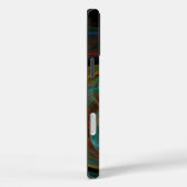 再生ブルー抽象芸術アート Case-Mate iPhoneケース (裏面 / 右)