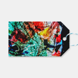 再生プラスチック幸せブルー抽象芸術ギフトラベル ギフトタグ