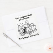 再生マテリアル漫画 スクエアシール (封筒)