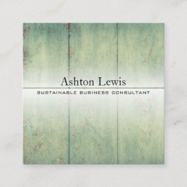 再生モダンヴィンテージBarnwood スクエア名刺