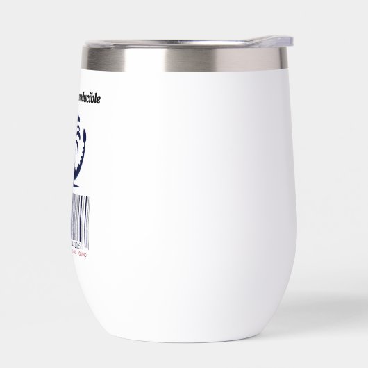 再生ユニーク不可能なステンレススチールタンブラー (左面)