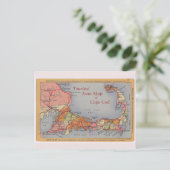 再生ヴィンテージはがきケープコッド,マス ポストカード (スタンド正面)