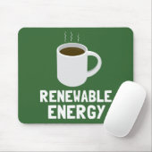 再生可能エネルギーのコーヒーカップ マウスパッド (マウス)