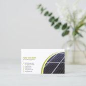再生可能エネルギーのソリューシ太陽のョン 名刺 (スタンド正面)
