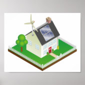 再生可能エネルギーハウスのポスター ポスター (正面)