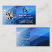 再生可能エネルギーモダンロゴ | サンパネル 名刺 (正面/裏面)