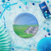 再生可能エネルギー太陽の紙プレート ペーパープレート (パーティー)