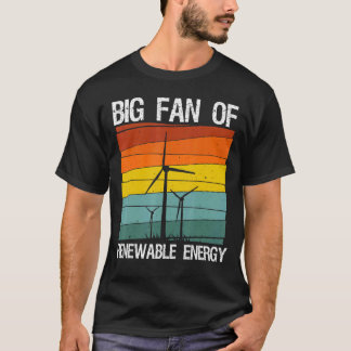 再生可能エネルギー風エネルギー風車1 Tシャツ