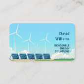 再生可能エネルギー 名刺 (正面)