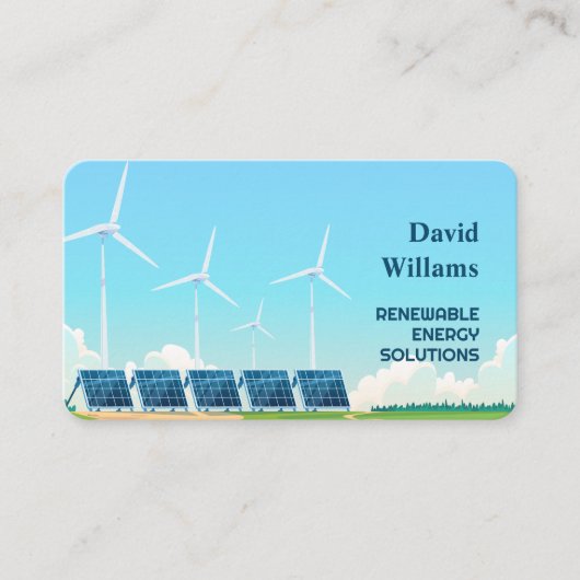 再生可能エネルギー 名刺 (正面)