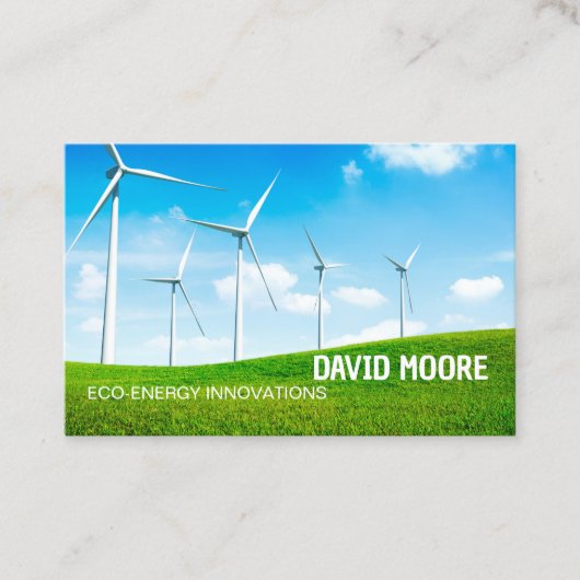 再生可能エネルギー 名刺 (正面)