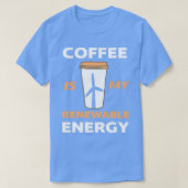 再生可能エネルギーEspressoラテカプチーノFirst C Tシャツ (デザイン正面)