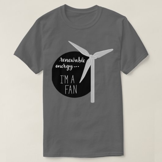 再生可能エネルギーImファン Tシャツ (デザイン正面)